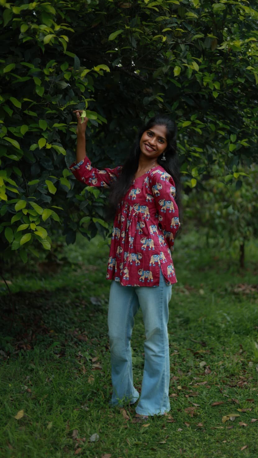 Meera Women’s Short Top – Everyday Casual Wear - Image 3